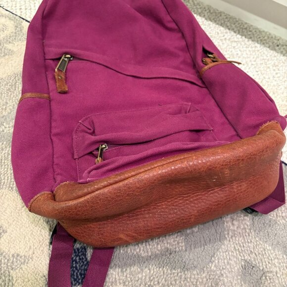 Duluth Trading Canvas and leather travel backpack - Picture 2 of 3